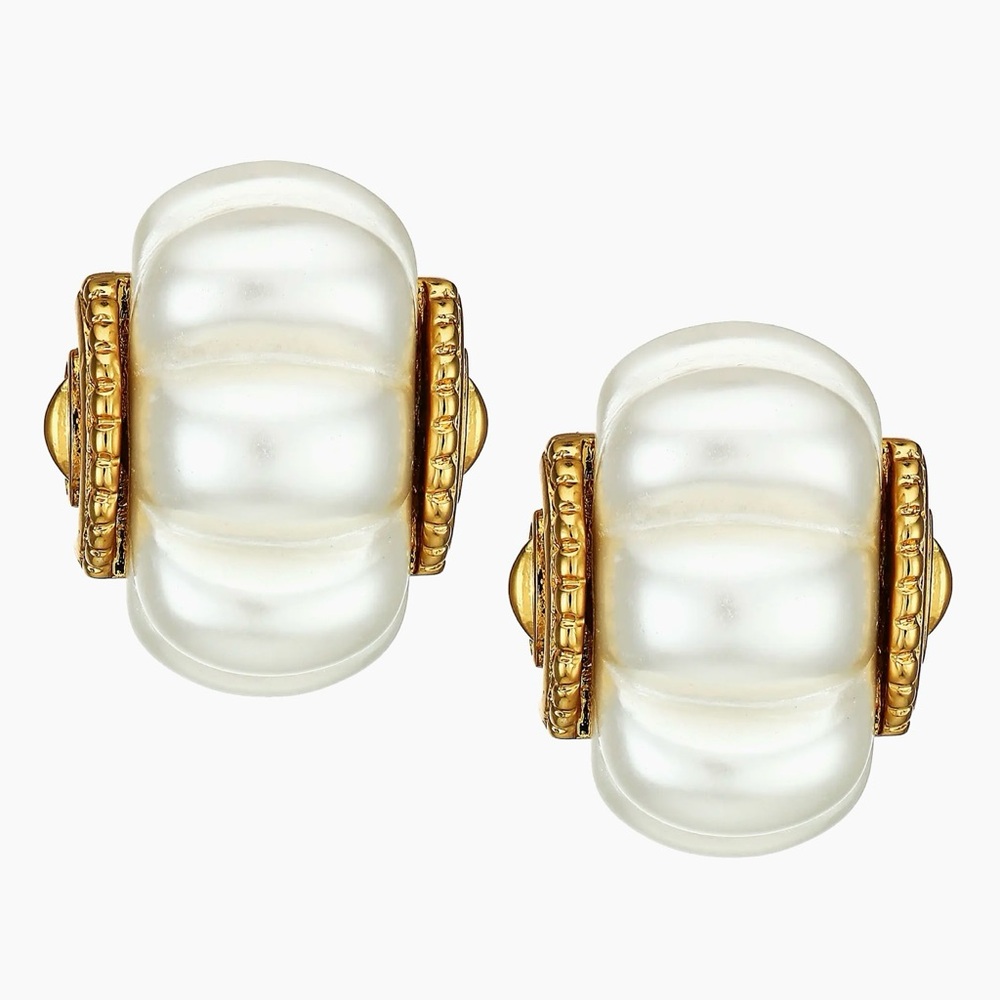 Brand New. Kenneth Jay Lane Clip On Earrings